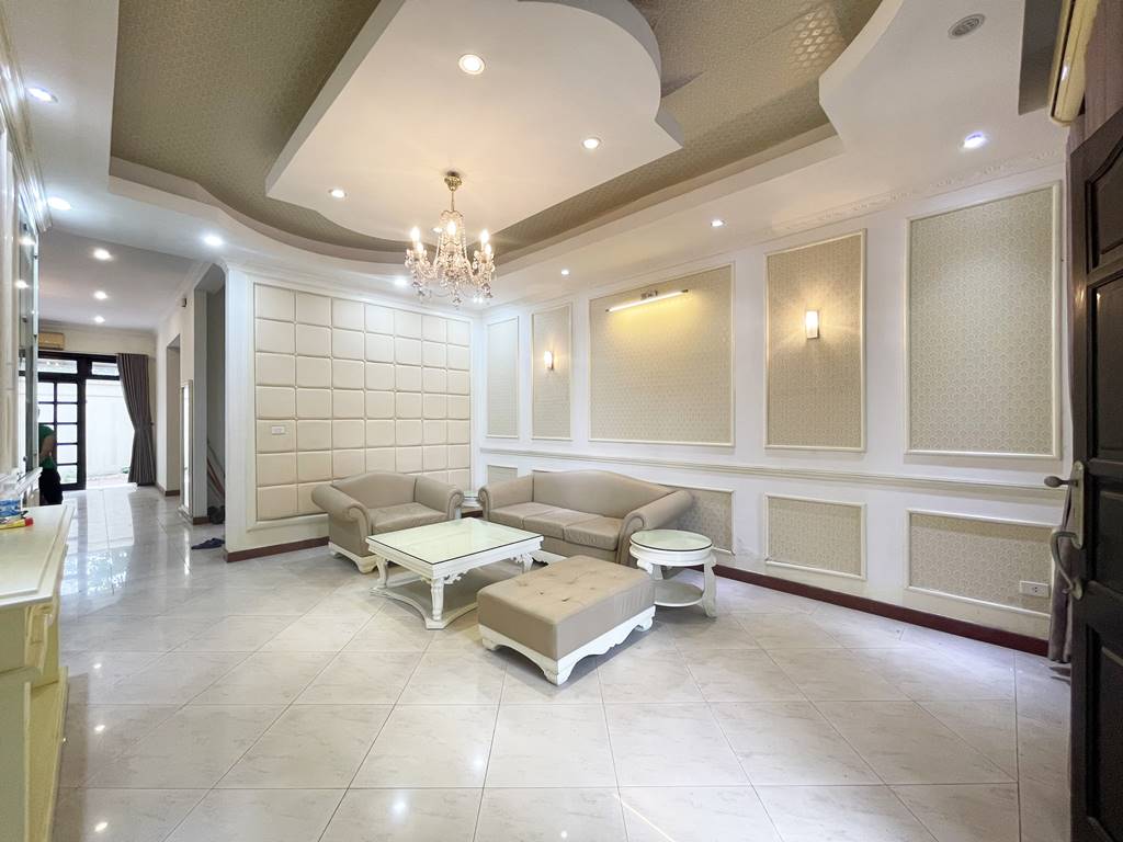 Grand partly furnished villa for rent in G block, Ciputra Tay Ho 7