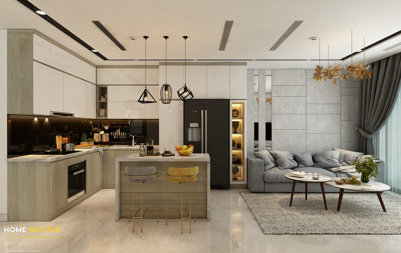 An artfully Penthouse for lease in Noble Crystal Tay Ho - Sky 5 Building - Southeast facing views of Red River